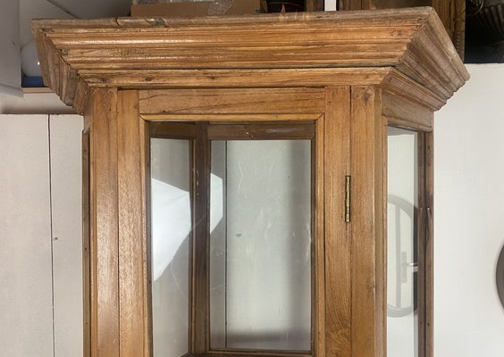 Mid-Century French Teak Wood Vitrine Display Cabinet, 1960s-WZZ-1122034