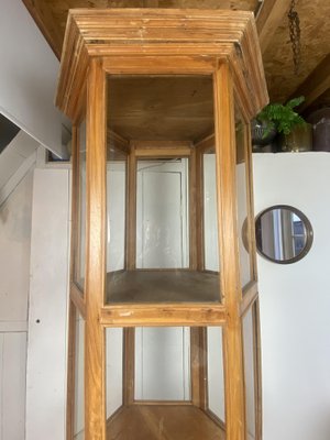 Mid-Century French Teak Wood Vitrine Display Cabinet, 1960s-WZZ-1122034