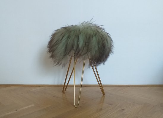 Mid-Century French Tripod Stool, 1970s-TZ-556356