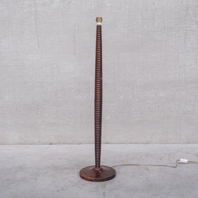 Mid-Century French Turned Wood Floor Lamp-JRP-1326221