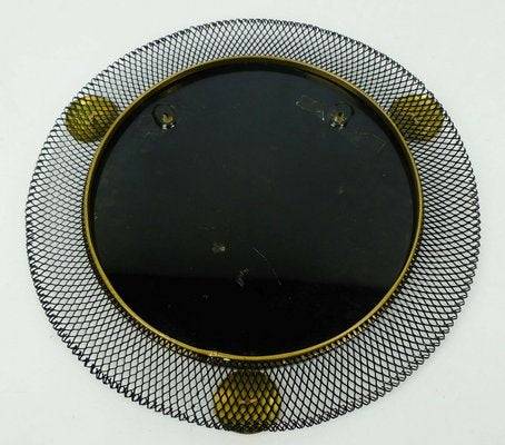 Mid-Century French Wall Mirror with Filigree Metal Frame, 1950s-FH-1101026