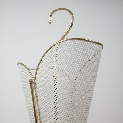 Mid-Century French White Umbrella Stand by Mathieu Matégot, 1950s-OE-1110721