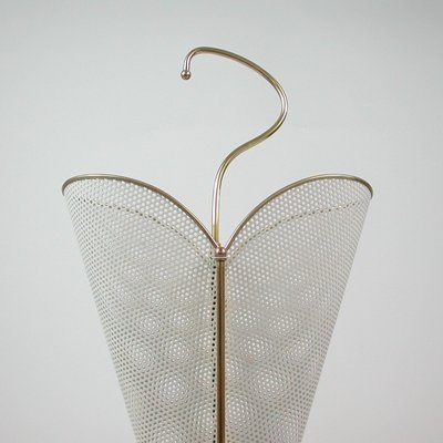 Mid-Century French White Umbrella Stand by Mathieu Matégot, 1950s-OE-1110721