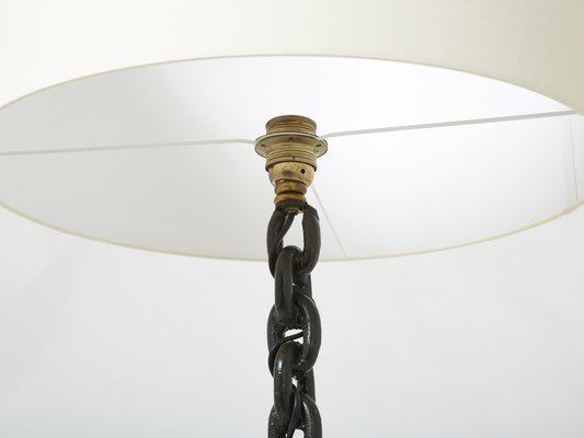 Mid-Century French Wrought Iron Floor Lamp by Jacques Vidal, 1967-YJA-1313252