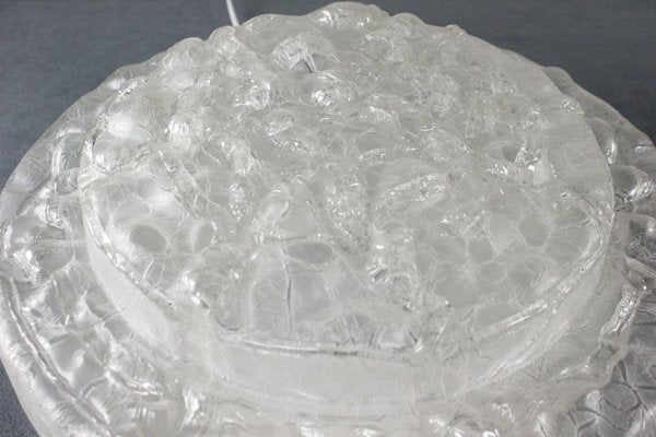 Mid-Century Frosted Ice Glass Ceiling Lamp from Doria Leuchten, 1960s-FUP-698470