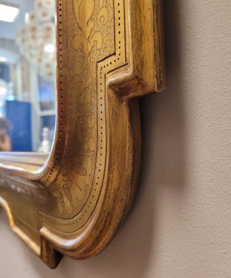 Mid-Century Garibaldino Mirror, Lombardo, Italy-NUC-1756512