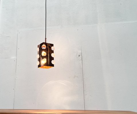 Mid-Century German Acryl and Copper Pendant Lamp from Cosack, 1960s-UAH-1750034