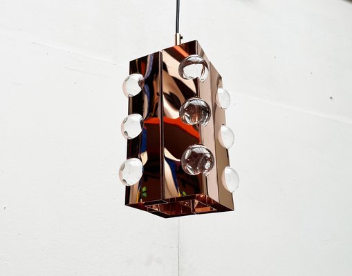 Mid-Century German Acryl and Copper Pendant Lamp from Cosack, 1960s-UAH-1750034