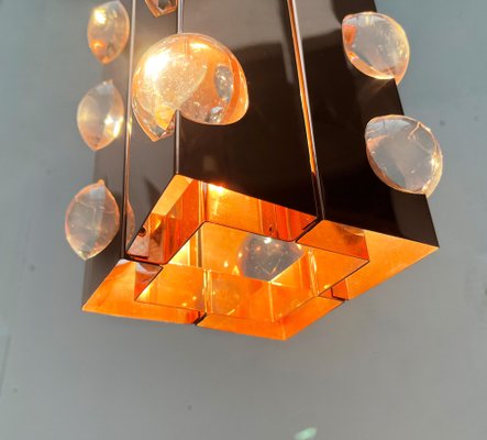 Mid-Century German Acryl and Copper Pendant Lamp from Cosack, 1960s-UAH-1750034