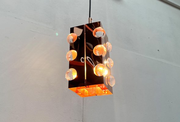 Mid-Century German Acryl and Copper Pendant Lamp from Cosack, 1960s-UAH-1750034