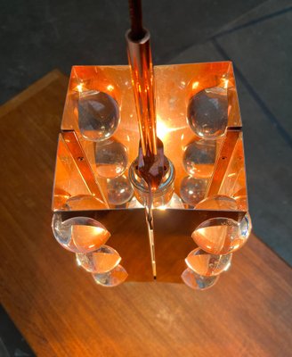 Mid-Century German Acryl and Copper Pendant Lamp from Cosack, 1960s-UAH-1750034