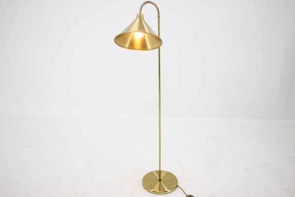 Mid-Century German Adjustable Brass Floor Lamp, 1980s-TZ-711741