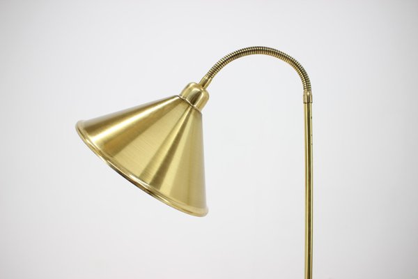 Mid-Century German Adjustable Brass Floor Lamp, 1980s-TZ-711741