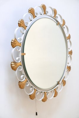 Mid-Century German Backlit Wall Mirror from Hillebrand Lighting, 1960s-WPT-566640