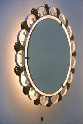 Mid-Century German Backlit Wall Mirror from Hillebrand Lighting, 1960s-WPT-566640