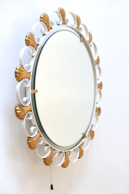 Mid-Century German Backlit Wall Mirror from Hillebrand Lighting, 1960s-WPT-566640