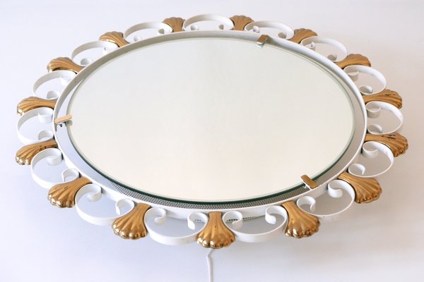 Mid-Century German Backlit Wall Mirror from Hillebrand Lighting, 1960s-WPT-566640