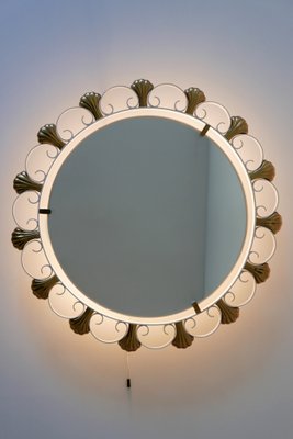 Mid-Century German Backlit Wall Mirror from Hillebrand Lighting, 1960s-WPT-566640