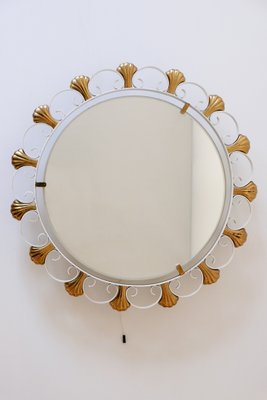 Mid-Century German Backlit Wall Mirror from Hillebrand Lighting, 1960s-WPT-566640