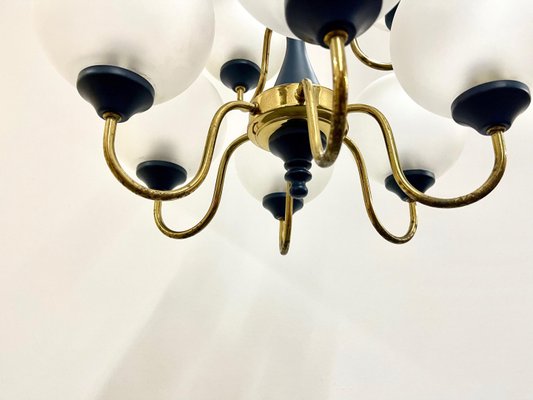 Mid-Century German Brass 8-Arm Chandelier, 1970s-ZCY-1375592