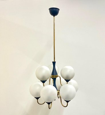 Mid-Century German Brass 8-Arm Chandelier, 1970s-ZCY-1375592