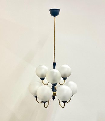 Mid-Century German Brass 8-Arm Chandelier, 1970s-ZCY-1375592