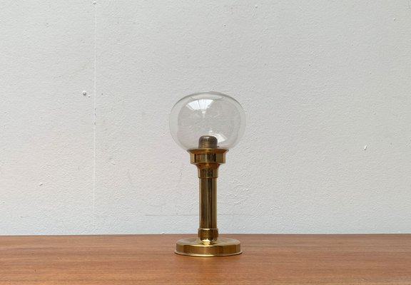 Mid-Century German Brass and Glass Candleholder by Harald Buchrucker, 1960s-UAH-1354649