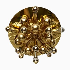 Mid-Century German Brass Atomic Ceiling or Wall Lamp by Dorothee Becker for Cosack, 1970s-UAH-1353122