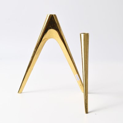 Mid-Century German Brass Candleholder, 1960s-IXK-1807166