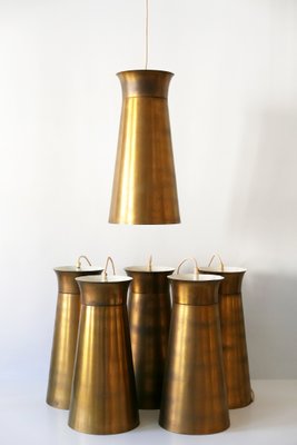 Mid-Century German Brass Pendant Lamp, 1950s-WPT-563864