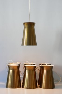 Mid-Century German Brass Pendant Lamp, 1950s-WPT-563862