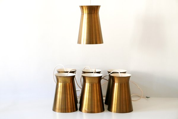 Mid-Century German Brass Pendant Lamp, 1950s-WPT-563862