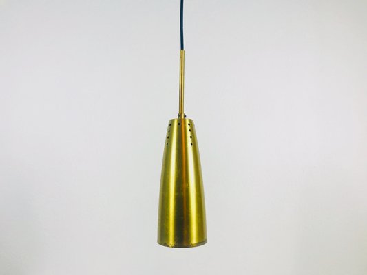 Mid-Century German Brass Pendant Lamps, 1950s, Set of 2-PUK-566936