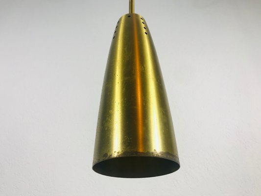 Mid-Century German Brass Pendant Lamps, 1950s, Set of 3-PUK-566941