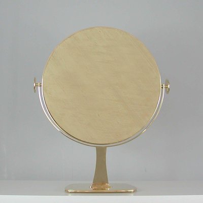 Mid-Century German Brass Table Mirror from Vereinigte Werkstätten München, 1960s-OE-911108