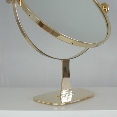 Mid-Century German Brass Table Mirror from Vereinigte Werkstätten München, 1960s-OE-911108