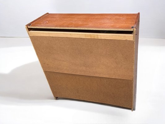 Mid-Century German Brown and Beige Shoe Cabinet, 1950s-PYR-2041375