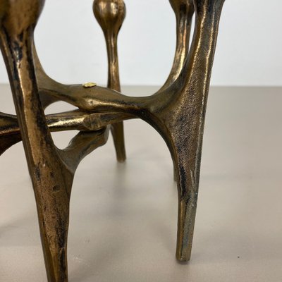 Mid-Century German Brutalist Candleholder in Bronze by Michael Harjes, 1960s-QZ-1257933