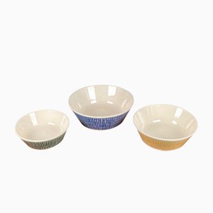 Mid-Century German Ceramic Bowls from Limburg, 1960s, Set of 3-UAH-2024488