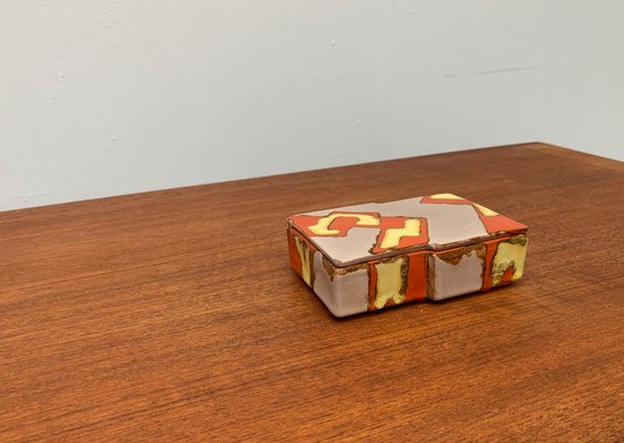 Mid-Century German Ceramic Box with Lid, 1960s-UAH-1338277