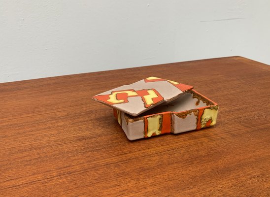 Mid-Century German Ceramic Box with Lid, 1960s-UAH-1338277