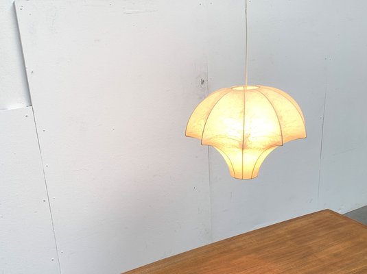 Mid-Century German Cocoon Pendant Lamp by Friedel Wauer for Goldkant Leuchten, 1960s-UAH-1238780