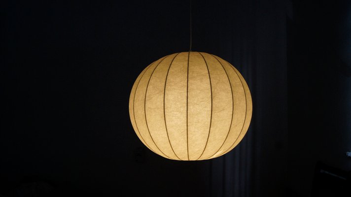 Mid-Century German Cocoon Pendant Lamp from Goldkant Leuchten-UMB-1325173