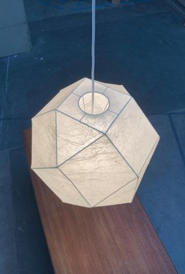 Mid-Century German Cocoon Pendant Lamp from Goldkant Leuchten, Wuppertal-UAH-1078720