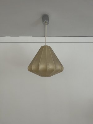 Mid-Century German Cocoon Pendant Light by Friedel Wauer for Goldkant, 1960s-TPE-1743567