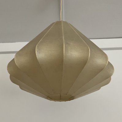 Mid-Century German Cocoon Pendant Light by Friedel Wauer for Goldkant, 1960s-TPE-1743567