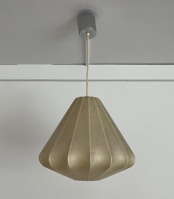 Mid-Century German Cocoon Pendant Light by Friedel Wauer for Goldkant, 1960s-TPE-1743567