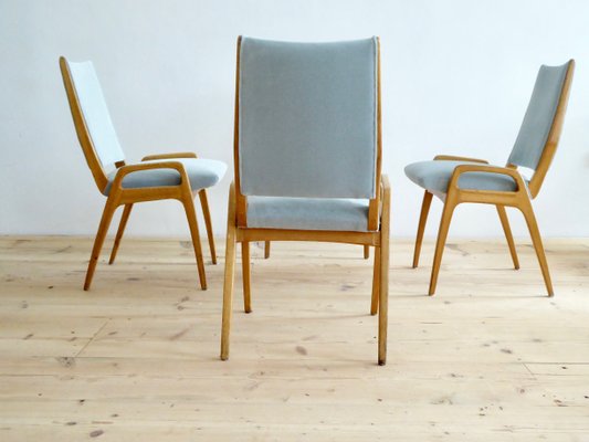 Mid-Century German Dining Chairs, 1950s, Set of 4-APD-377135