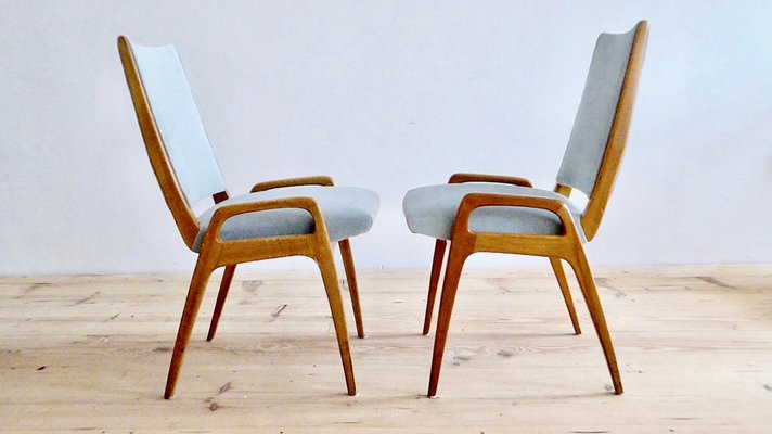 Mid-Century German Dining Chairs, 1950s, Set of 4-APD-377135