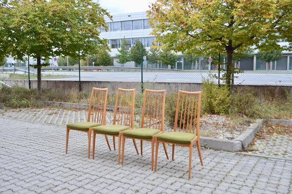 Mid-Century German Dining Chairs by Ernst Martin Dettinger for Lucas Schnaidt, 1950s, Set of 4-UF-1372002